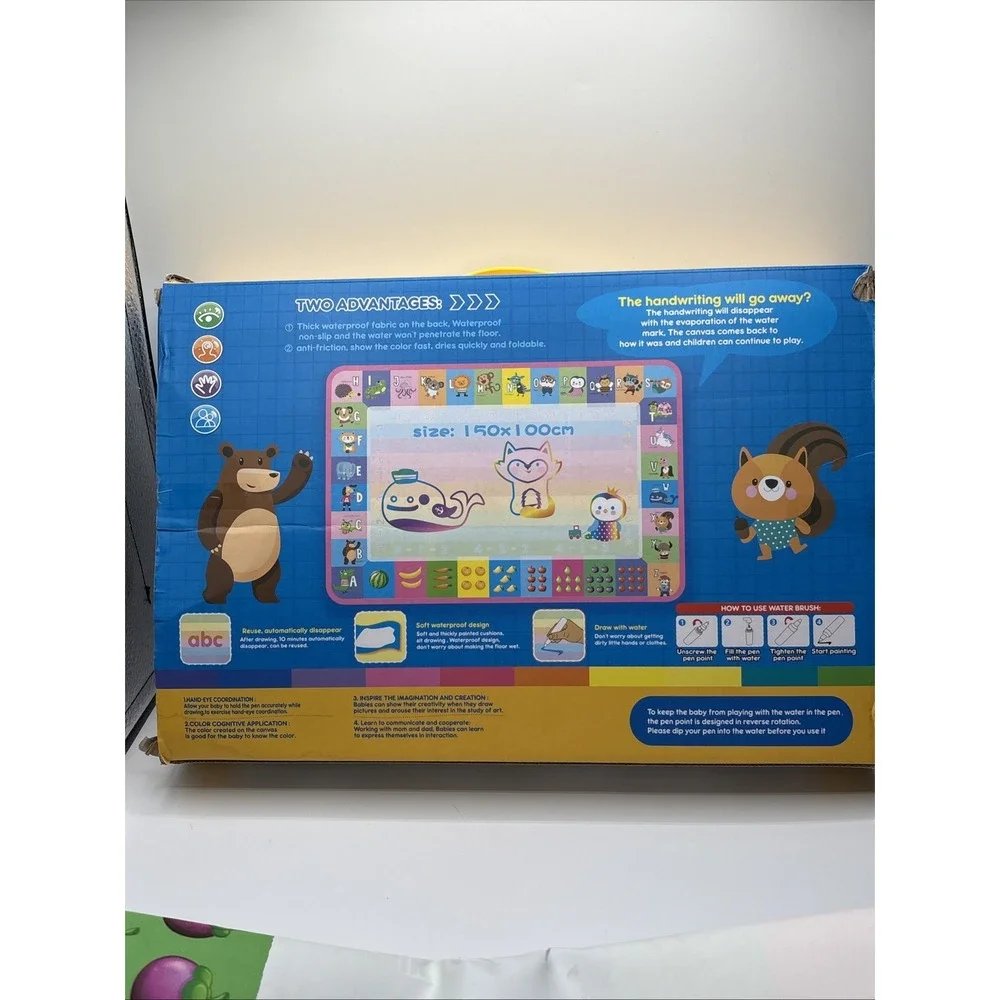 TOYK Magic‎ Water Painting Kit Mat Pen,Reusable Hand Eye Coordination  Pre-owned